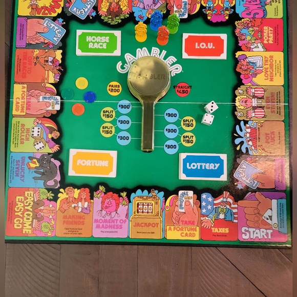 Vintage 1977 Gambler Board Game - Picture 3 of 6